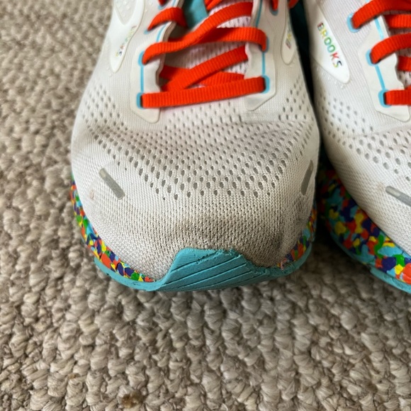 Brooks Adrenaline GTS 22 bowl multicolor confetti white mens size 11.5 - Picture 8 of 12